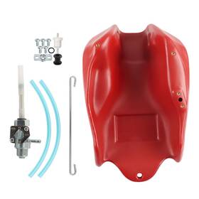 Auto-yictory Yi144946y 1985 1986 1987 For Honda Atc250sx Atc 250sx Plastic Fuel Tank And Gas Cap Red