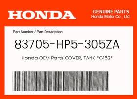 Honda 83705-hp5-305za Genuine Cover Tank G152 -