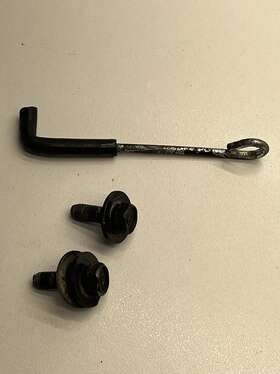 0451126 Polaris 2003-2006 Predator 90 Oem Gas Fuel Tank Mount Hook Bracket Bar Bolts