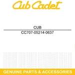 Cub Cadet 707-05214-0637 Fuel Tank Cover Volunteer Tracker Fis Efi 4X4 4X2 475. Fixed Price $53.95.