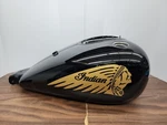 2016-2018 Indian Chieftain Fuel Tank Black W/gold Decal (#1021997-1351). Fixed Price $1400.00.