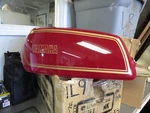 Nos Oem Yamaha Carmine Red Fuel Tank Comp 1978 XS400 # 2E 1L9-24110-00-X3. Fixed Price $1599.99.