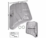 1975 1976 Bel Air Caprice Impala Fuel Gas Tank Galvanized 22 Gallon W/e.e.c. Dii. Fixed Price $348.95.