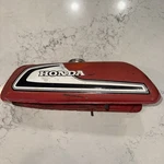 1974 Oem Honda Gas Fuel Tank 17510-937-010TR Scarlet Red Fits 73-74. Fixed Price $449.00.