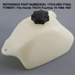 Plastic Fuel Tank W/gas Cap For Honda Fourtrax Quad Atv 1986-87 T1. Fixed Price $69.57.