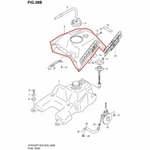 New Oem Suzuki King Quad 500 Lt-f Gas Fuel Tank Cover Green (K1). Fixed Price $154.95.