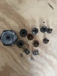 Honda Atc 250R 85-86 Oem Gas Tank Rubber Mounts/collars/shroud Brackets/cap. Fixed Price $85.00.