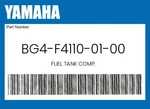 Yamaha Genuine Fuel Tank Comp. BG4-F4110-01-00. Fixed Price $199.99.