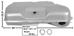 1970-74 Impala, Catalina, Custom Cruiser, Estate Wagon Gas TANK-22 Gallon W/eec. Fixed Price $325.22.