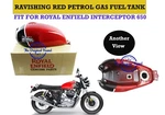 Royal Enfield "ravishing Red Petrol Gas Fuel Tank Fit For Interceptor 650". Fixed Price $313.47.