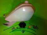 White Plastic Clarke Gas Fuel Tank & Cap For 85 87 Honda Atc 250 Sx W/petcock. Fixed Price $339.95.