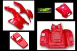 New Honda TRX250R 88-89 Plastic Fighting Red Front Rear Fenders Tank Cover Hood. Fixed Price $870.01.