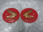 Honda 50 Fit For C110 C115 CZ100 Gas Tank Emblem Badge Red Gold Pair. Fixed Price $39.00.