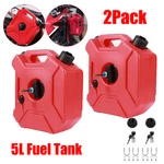 2PACK Portable 5L Gas Fuel Tank Petrol Storage Can For Atv Utv Motorcycle Car. Fixed Price $51.98.